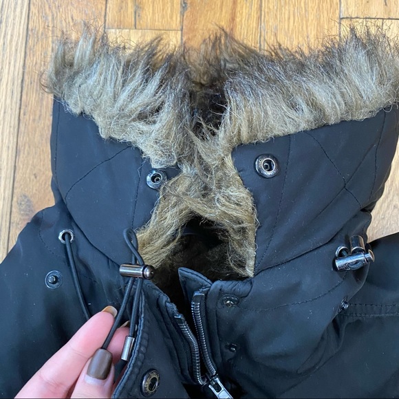 SAM S13 Black Faux Fur Lined Anorak Jacket XL - Picture 7 of 13